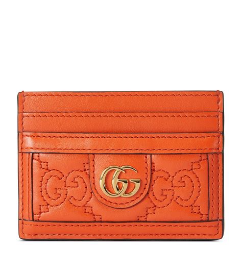 gucci card holder flora orange|GUCCI® Women's Card Holders & Coin Purse .